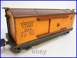 Lionel 2814 Box Car 1940 Stamped Lettering Prewar O Gauge X5183