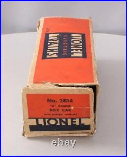 Lionel 2814 Vintage O Prewar Cream & Maroon Tinplate Boxcar/Box