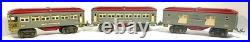 Lionel #600, 601, 602 Prewar O Gauge Baggage, Pullman, Obs/Lighted Passenger Set