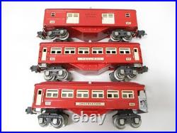 Lionel 600, 601, 602 Train Pullmans TuTone Red Prewar O gauge X6932 Lionel 600, 601, 602 Train Pullmans TuTone Red Prewar O gauge X6932