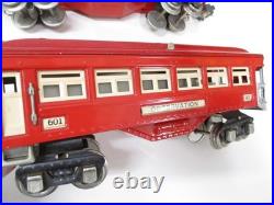 Lionel 600, 601, 602 Train Pullmans TuTone Red Prewar O gauge X6932 Lionel 600, 601, 602 Train Pullmans TuTone Red Prewar O gauge X6932