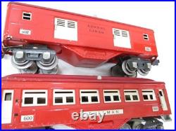 Lionel 600, 601, 602 Train Pullmans TuTone Red Prewar O gauge X6932 Lionel 600, 601, 602 Train Pullmans TuTone Red Prewar O gauge X6932