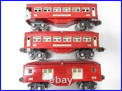 Lionel 600, 601, 602 Train Pullmans TuTone Red Prewar O gauge X6932 Lionel 600, 601, 602 Train Pullmans TuTone Red Prewar O gauge X6932