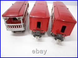 Lionel 600, 601, 602 Train Pullmans TuTone Red Prewar O gauge X6932 Lionel 600, 601, 602 Train Pullmans TuTone Red Prewar O gauge X6932