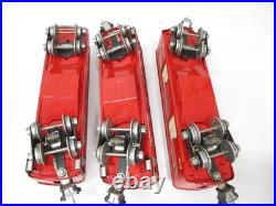 Lionel 600, 601, 602 Train Pullmans TuTone Red Prewar O gauge X6932 Lionel 600, 601, 602 Train Pullmans TuTone Red Prewar O gauge X6932