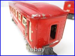 Lionel 600, 601, 602 Train Pullmans TuTone Red Prewar O gauge X6932 Lionel 600, 601, 602 Train Pullmans TuTone Red Prewar O gauge X6932