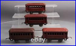 Lionel 600 Vintage O Prewar Small Tinplate Pullman Cars 4 EX