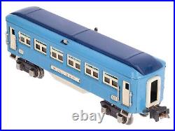 Lionel 613 Vintage O Prewar Blue Tinplate Pullman Passenger Car