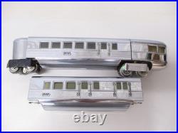 Lionel 617 and 618 All Chrome Flying Yankee Cars Rare Prewar O gauge X6776 Lionel 617 and 618 All Chrome Flying Yankee Cars Rare Prewar O gauge X6776