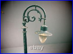Lionel #61 DARK GREEN Lamp Post Standard Gauge Prewar ALL ORIGINAL WORK FINE