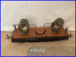 Lionel 820 Floodlight Car Terra Cotta Brass Prewar Standard Gauge