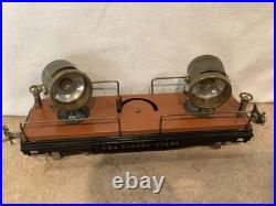 Lionel 820 Floodlight Car Terra Cotta Brass Prewar Standard Gauge