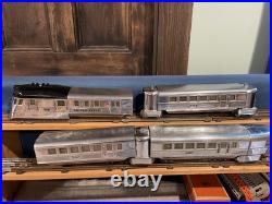 Lionel Black Engine With Chrome Flying Yankee Cars Prewar O Gauge 616 -618 WithOBs