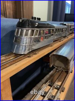 Lionel Black Engine With Chrome Flying Yankee Cars Prewar O Gauge 616 -618 WithOBs