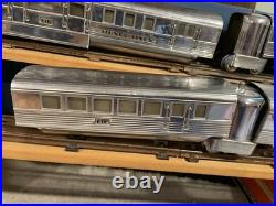 Lionel Black Engine With Chrome Flying Yankee Cars Prewar O Gauge 616 -618 WithOBs