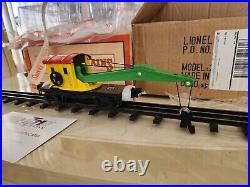 Lionel Electric Trains 2660 O Gauge Crane Car Yellow & Red No. 11-70085 New