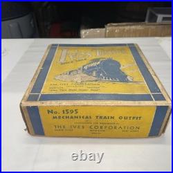 Lionel Ives Prewar O Gauge Mechanical Freight Train Set Box Only 1595 Transition