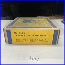 Lionel Ives Prewar O Gauge Mechanical Freight Train Set Box Only 1595 Transition