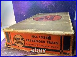 Lionel JR Prewar #1056 E Passenger Set In Original Box, Insert