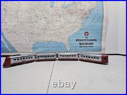 Lionel JUNIOR ELECTRIC/Full set 4-Car Streamliner Train PrewarO Set TESTED