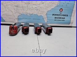 Lionel JUNIOR ELECTRIC/Full set 4-Car Streamliner Train PrewarO Set TESTED