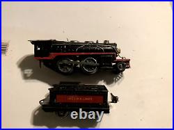 Lionel Jr Junior Prewar O Tinplate 1681E Steam Locomotive, Tender & 3 Pass Cars