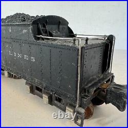 Lionel Lines 2226W 2226 O Gauge Prewar Black Coal Whistle Tender Car for Loco