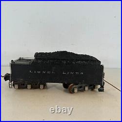 Lionel Lines 2226W 2226 O Gauge Prewar Black Coal Whistle Tender Car for Loco