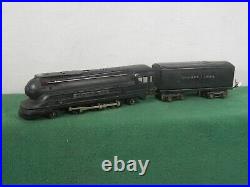 Lionel Lines Black Torpedo 2-6-2 Steam Locomotive 1668 Prewar Die Cast & Whistle