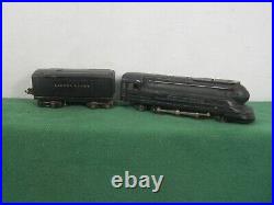 Lionel Lines Black Torpedo 2-6-2 Steam Locomotive 1668 Prewar Die Cast & Whistle