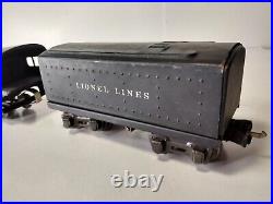 Lionel Lines O Gauge Prewar 1668 Torpedo Steam Locomotive 027 & Tender 2689T