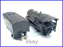 Lionel Lines PreWar 259E Steam Locomotive 2-4-2 with 1689T Tender Gunmetal