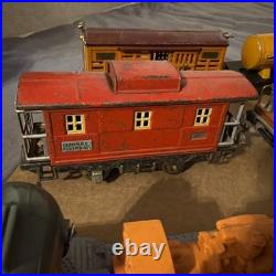 Lionel Lines Pre War Searchlight Car #520 Oil Tank Caboose #806 #659f? Lot Of 6