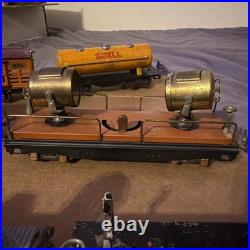 Lionel Lines Pre War Searchlight Car #520 Oil Tank Caboose #806 #659f? Lot Of 6