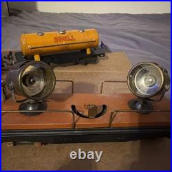 Lionel Lines Pre War Searchlight Car #520 Oil Tank Caboose #806 #659f? Lot Of 6