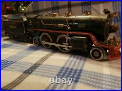 Lionel Lines Prewar Standard Gauge 390e Black Steam Locomotive Train With Tender