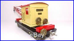 Lionel Lines Standard Gauge Prewar Restored #219 20Ton Operating Crane Train Car