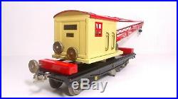 Lionel Lines Standard Gauge Prewar Restored #219 20Ton Operating Crane Train Car