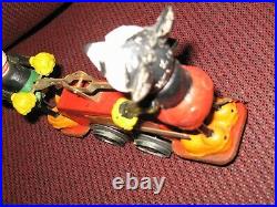 Lionel Minnie & Mickey Mouse famous handcar, prewar, windup, 0 gauge antique toy