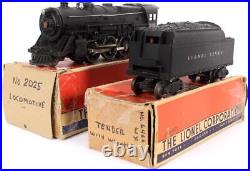 Lionel No. 2025 & 6466W Locomotive & Tender Lionel Lines Post War Train O Gauge