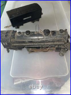 Lionel No 229 2-4-2 Pre-war Steam Engine with a No. 1689W Tender Lot