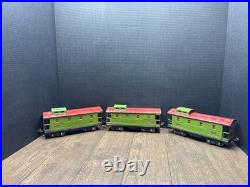 Lionel No. 517 Pre-War Standard Gauge Lighted Caboose Green/Red Lot Of 3