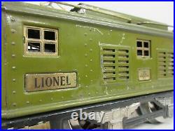 Lionel No. 8 Standard Gauge Electric Locomotive Olive Prewar Model Train B35-29