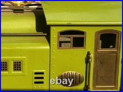 Lionel Num 318 Pre-War Elec Locomotive Beautiful Apple. Green Finish Stand Gge