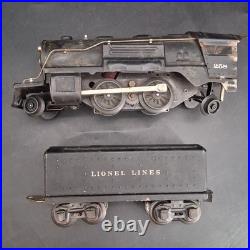 Lionel O Gauge 258 Prewar Tin Plate Steam Loco & Tender Tested Runs READ