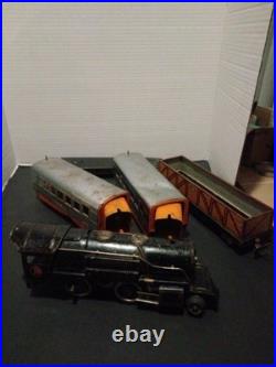 Lionel O Gauge #259 Pre-War Locomotive Engine& 3 Box Cars Not Tested Lionel O Gauge #259 Pre-War Locomotive Engine& 3 Box Cars Not Tested