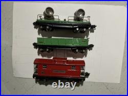 Lionel O Gauge Pre-war 820 search light car 812 Gondola & 817 Caboose