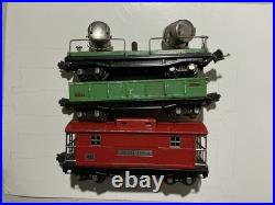 Lionel O Gauge Pre-war 820 search light car 812 Gondola & 817 Caboose