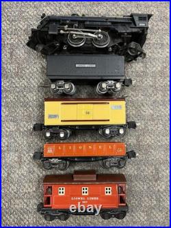 + Lionel O Gauge Prewar 229 Steam Locomotive & Tender 3 Car Freight Set + Lionel O Gauge Prewar 229 Steam Locomotive & Tender 3 Car Freight Set