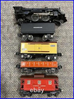 + Lionel O Gauge Prewar 229 Steam Locomotive & Tender 3 Car Freight Set + Lionel O Gauge Prewar 229 Steam Locomotive & Tender 3 Car Freight Set